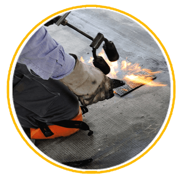 איטום גגות מרוצפים